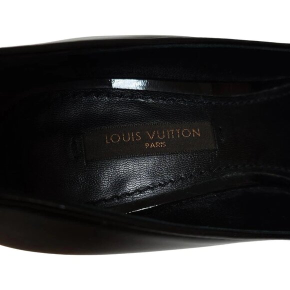 LOUIS VUITTON - Black Women's Pumps Leather 182-081225 - Picture 5 of 6